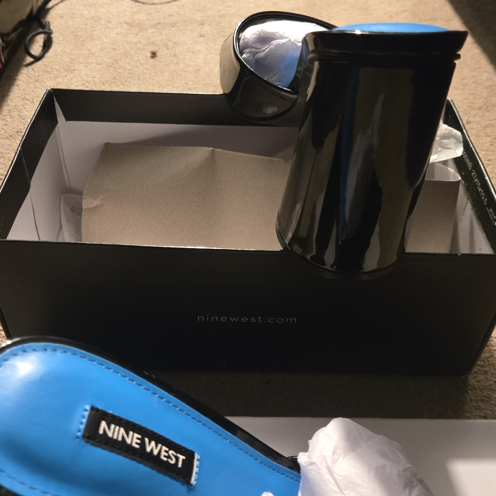 Nine West Black and Blue Women's  Sandals